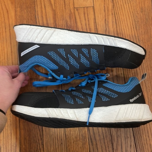 Reebok Fusion Flexweave Work RB4314 Athletic Work Shoe Black Blue Men's 11.5 - Picture 5 of 10